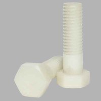 HCS12112N 1/2"-13 X 1-1/2" Hex Cap Screw, Coarse, Nylon